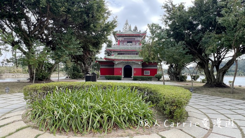 古崗樓湖畔咖啡館〜金門下午茶推薦，免費漢服體驗，山光水色加上